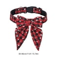 thumbnail image 3 of Christmas Dog Collar with Bow, Adjustable Cotton Red Green Plaid Bowtie Dog Christmas Collars for Small Medium Large Dogs Pets, 3 of 6