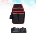thumbnail image 4 of OULII Ceinture d'Outils Électricien Rouge avec Multiples Poches pour Outils d'Entretien et de Réparation, 4 of 8