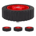 thumbnail image 1 of BRIGHTFUFU 4 Pcs Roues Auxiliaires pour Coupe-Bordures Tondeuse Matériau Résistant à l'Usure, 1 of 8