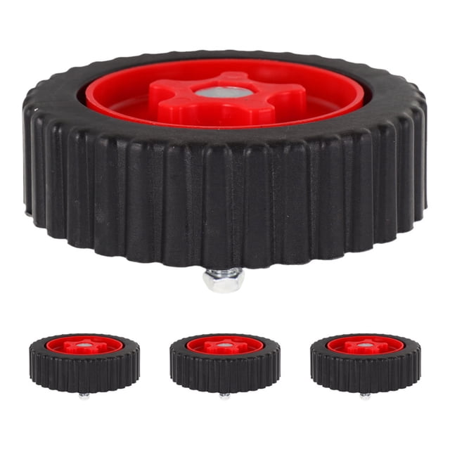 BRIGHTFUFU 4 Pcs Roues Auxiliaires pour Coupe-Bordures Tondeuse Matériau Résistant à l'Usure