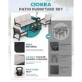 thumbnail image 2 of Harbweb 7-Piece HDPS Outdoor Sofa Patio Furniture Set, Black Frame with Beige Cussion, 2 of 8