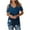 #1/Dark Blue, variant on Otvok Womens Dark Blue Blouses Short Sleeved V-Neck Off Shoulder Fashionable Tops