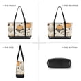 thumbnail image 6 of FORMRS Laptop Tote Bag for Women with 15.6" Computer Compartments Handbag, Beige Fall Books, 6 of 7