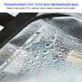 thumbnail image 5 of Relax love Clear Tote Bag Large Capacity with Handle and Adjustable Strap Durable PVC Cross-Body Shoulder Bag Transparent Stadium Approved Gym Bag for Sports Games Work Concerts, 5 of 9