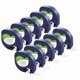 thumbnail image 1 of 10Pcs 91200 91330 Label Tape Compatible for LetraTag Plus LT100H LT100T QX50 Refills Black on White, 1 of 5