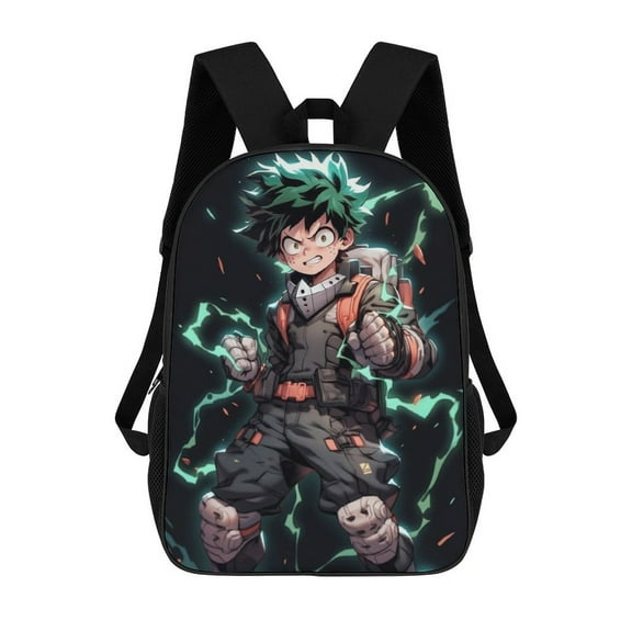 My Hero Academia Printed Backpack 17 Inch Shoulder Backpack Lightweight High-capacity Casual Daypack Bookbag
