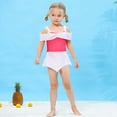 thumbnail image 4 of Maillot de Bain Deux Pièces d'Été Aurora pour Petite Fille, Bikini de Jeu de Rôle, Tankini pour Tout-Petit, Rouge, 3 à 10 Ans, 4 of 6