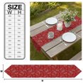 thumbnail image 3 of Red Classic Table Runner Linen Burlap Table Runner 70 Inches Long Boho Vintage Western Rustic Dresser Scarves for Kitchen Island Coffee Dining Room Party Wedding Banquet Holiday Decoration 13"x70", 3 of 8