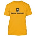 thumbnail image 2 of US Military Army Forces ARMY STRONG Star Logo SHIRT Short Sleeve Soft and Comfy Shirt, Lightweight Shirt Color Gold Size 3X-Large, 2 of 3
