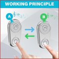 thumbnail image 4 of Wireless Intercom Call Button Doorbell for Disabled Older Child Call Silver, 4 of 5