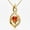 Fiery Red - July, variant on Midir&Etain Birthstone Necklace Sapphire Infinity Symbol Pendant 14K Gold Plated September Gift
