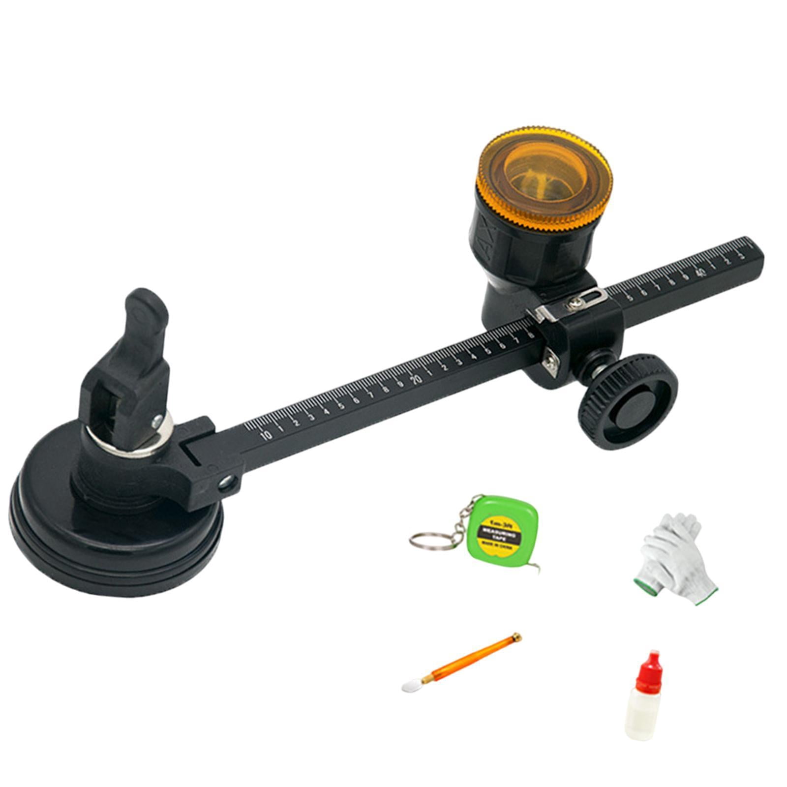 S SERENABLE Circular Glass Cutting Tile Cutter Adjustable Compass Type High-performance Cutting Thickness 3-15 Mm Circular Glass Cutting Tool Cutting 400MM