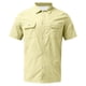 thumbnail image 4 of Men's Solid Color Cuban Collar Casual Short Sleeved Imitation Cotton Linen Men's Large Shirt M, 4 of 5