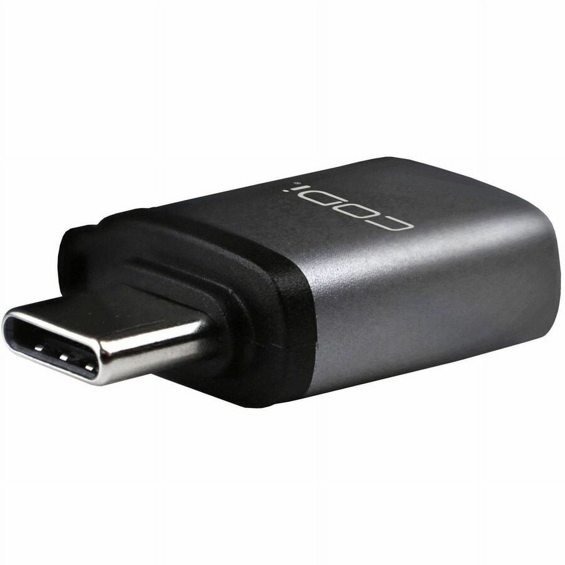 CODi USB-C to USB-A Adapter w/ 10Gbps Data Transfer Speed - 1 x USB Type A - Female - 1 x USB Type C - Male - Space Gray