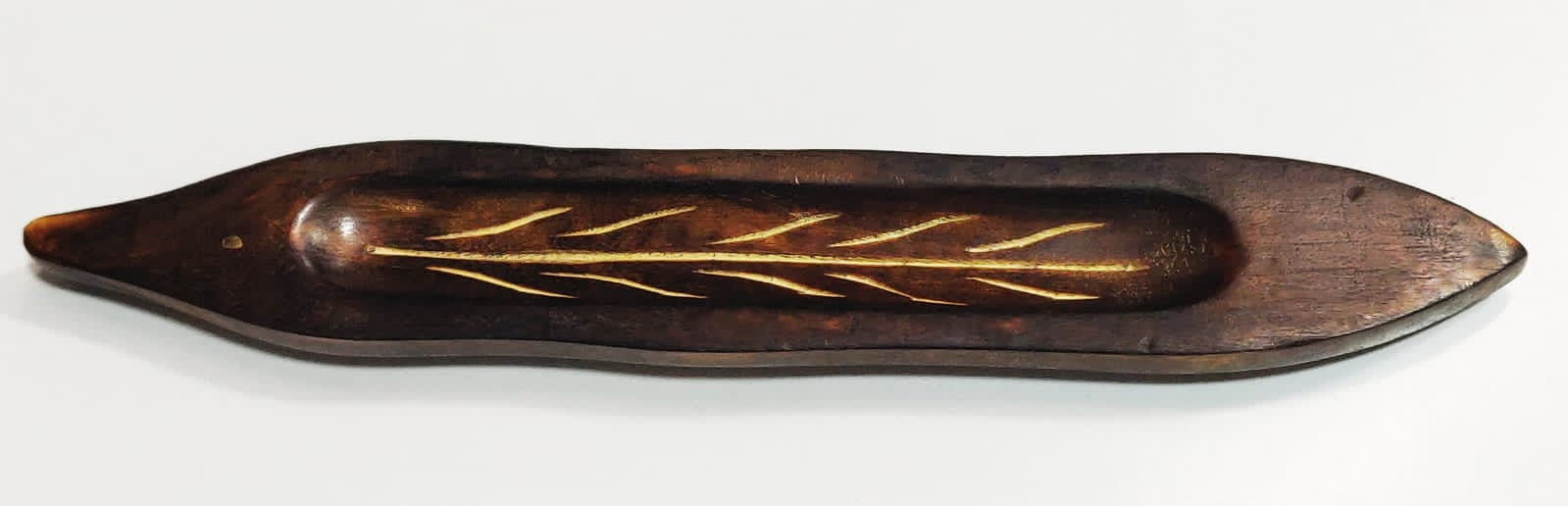 (3 pack) Better Homes & Gardens Wooden Leaf Incense Burner, Brown