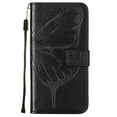 thumbnail image 5 of SaniMore Case for Google Pixel 7 (6.3" 2022), PU Leather Skin with Luxury Embossed Butterfly [Wrist Strap & Card Slots & Flip Kickstand] Full-body Shockproof Business Wallet Cover , Black, 5 of 10