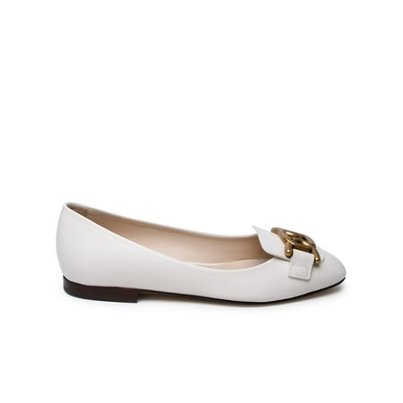 

Tod s Woman Tod s White Leather Loafers