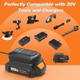 thumbnail image 2 of Batería Koedsion de 20 V, 3 Ah, paquete de 2 con kit de cargador de 110 V, 2 of 8