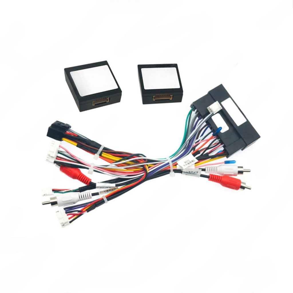 2025-20 android navigation power cable with dual protocol box for hyundai ix35.sonata 8.shengda ix45.kia k3