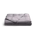 Grey 18 Lb. Full/Queen Quilted Plush Weighted Blanket