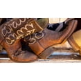 thumbnail image 2 of Mahan, Kathy 14x10 White Modern Wood Framed Museum Art Print Titled - Cowboy Boots I, 2 of 4