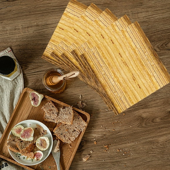 Aparatos de cocina, accesorios de cocina, 20 servilletas de papel de seda con veta de madera para camping, decoración para fiestas de cumpleaños, cenas de leñador, decoración para fiestas de camping.