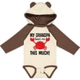 thumbnail image 3 of Inktastic My Grandpa Loves Me Crab Boys or Girls Long Sleeve Baby Bodysuit, 3 of 5