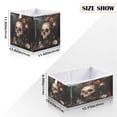 thumbnail image 2 of Cabinet Storage Basket 11.02x11.02x11.02 Inches Storage Box Foldable, Storable and Easy to Assemble ，Open Home Storage Bins ，Closet Storage Bins Baroque Skeleton, 2 of 8