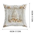 thumbnail image 3 of Christmas Pillow Covers 17.7x17.7 Inches Decorative Pillow Cases With Soft Fabric Hidden Zipper For Home Decor, 3 of 5