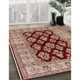 thumbnail image 3 of Ahgly Company Machine Washable Indoor Rectangle Industrial Modern Fire Brick Red Area Rugs, 4' x 6', 3 of 7