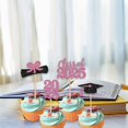 thumbnail image 2 of SXcggal 2025 Graduation Party Decorations Card Slot Inserts For Cupcake Toppers Paper Graduation Design Cake Decorations For Party Supplies And Celebrations Practical Basic Card Slot For Garden, 2 of 7