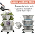 thumbnail image 4 of Whole Sale Deals 3-Tier Stackable Vertical Garden Planter with Wheels - Indoor/Outdoor Herb & Vegetable Planter for Strawberries, Flowers, Succulents (Space Saving Design), Agreeable Gray, 4 of 9