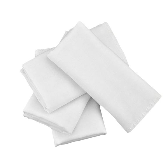 TEHAUX 5Pcs White Cotton Handkerchiefs for Men Easy to Clean Durable Home Use