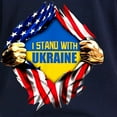 thumbnail image 3 of CafePress - I Stand With Ukraine Support U Long Sleeve T Shirt - Women's Long Sleeve Graphic Tee Casual Fit, 3 of 4