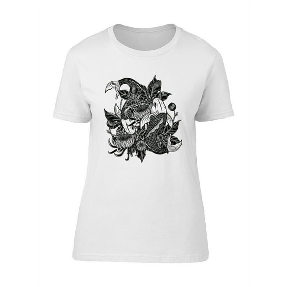 Beautiful Vintage Koi Fishes T-Shirt Men -Image by Shutterstock, Male 4X-Large