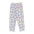 thumbnail image 4 of Xecao Butterflies on Polka Dots Women's Straight Lounge Pajama Pants: The Epitome of Relaxed Sleepwear, 4 of 9