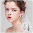 thumbnail image 4 of Fiudx Ofertas del día Pendientes de moda para mujer con hojas huecas y cuentas con gancho, 4 of 7