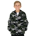 thumbnail image 4 of Boys 4-20 ZeroXposur Fuzzy Reversible Jacket Color: Navy Camo Size: S(6/7), 4 of 4