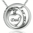 thumbnail image 6 of No Longer By My Side, Forever In My Heart Cremation Jewelry Stainless Steel Heart Urn Necklace Ashes For Men Women,Grandpa, 6 of 17