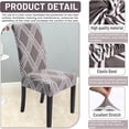 thumbnail image 3 of Printed Dining Room Chair Covers 4 Packs, Stretch Kitchen Slipcovers Removable Washable Parsons Protector for Kitchen,Hotel,Restaurant, Ceremony Universal Size, 3 of 6