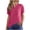 Hot Pink, variant on Women's Loose Drop-Shoulder Side-Slit Long-Sleeve Top - Slouchy Casual & Loungewear