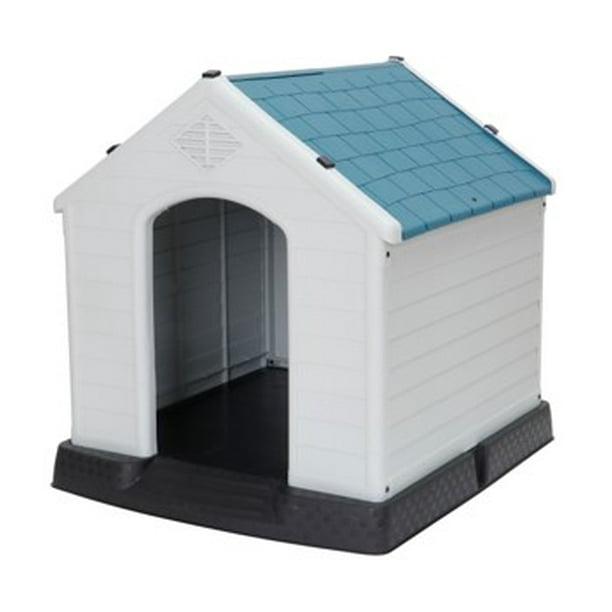 Plastic Indoor Outdoor Dog House Small to Medium Pet All Weather