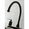 thumbnail image 4 of Kingston Brass FB795SVLSP Serena Centerset Kitchen Faucet with Plastic Sprayer, Oil Rubbed Bronze, 4 of 5