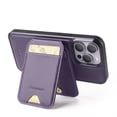 thumbnail image 2 of Allytechgroup Case for iPhone 13 Pro Max with Detachable Cards Holder, RFID Blocking 2 In 1 Wallet Case with Kickstand Shockproof Back Cover Shell for iPhone 13 Pro Max, Purple, 2 of 10