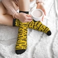 thumbnail image 7 of Unisex Caution Tape Novelty Ankle Socks Colorful ComfortSoft Lightweight Sports Athletic Socks, 7 of 7