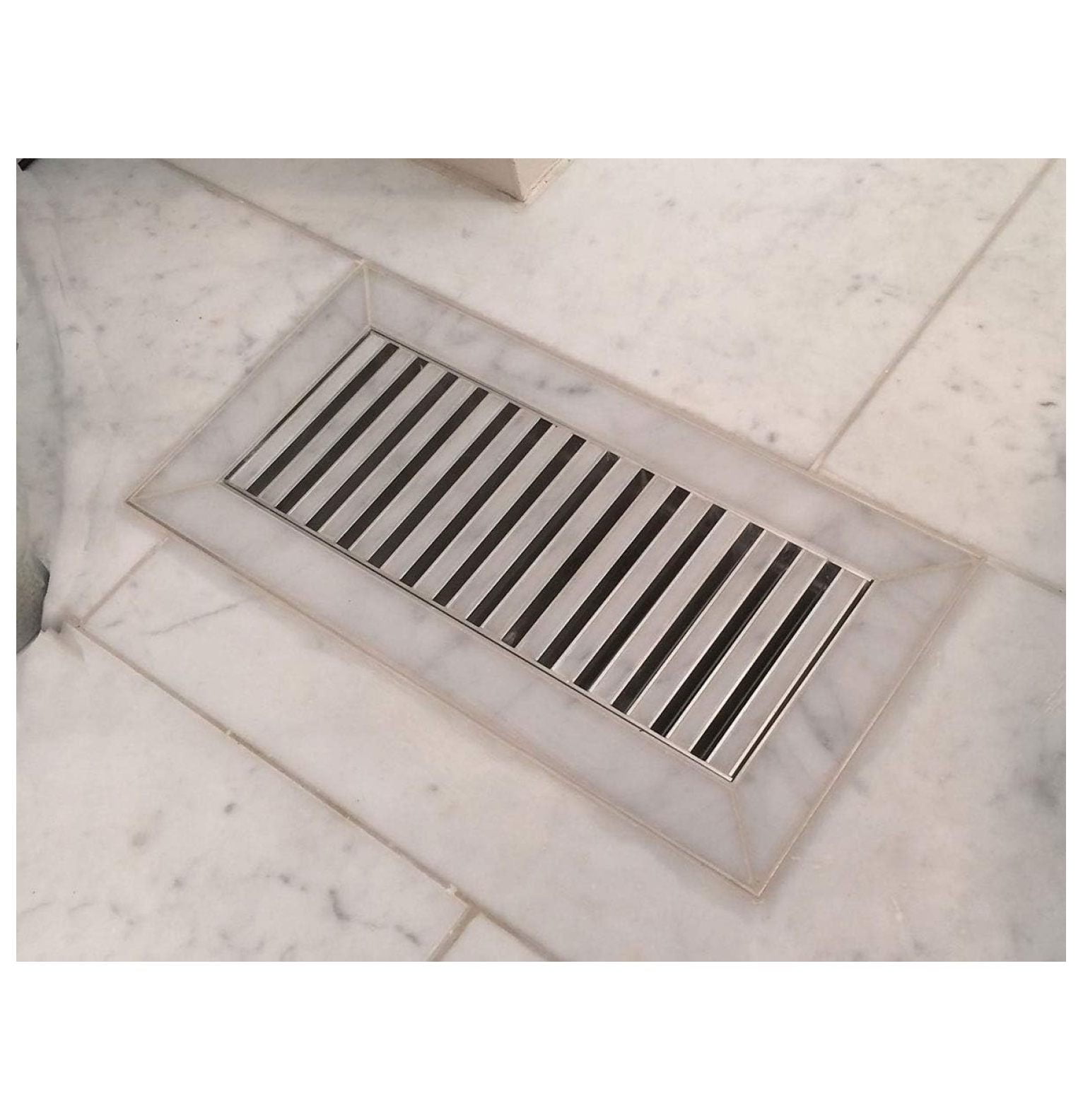 4"x12" 3/8" Thick Floor Vent Registers Matching Floor Tile Hardwood Laminate