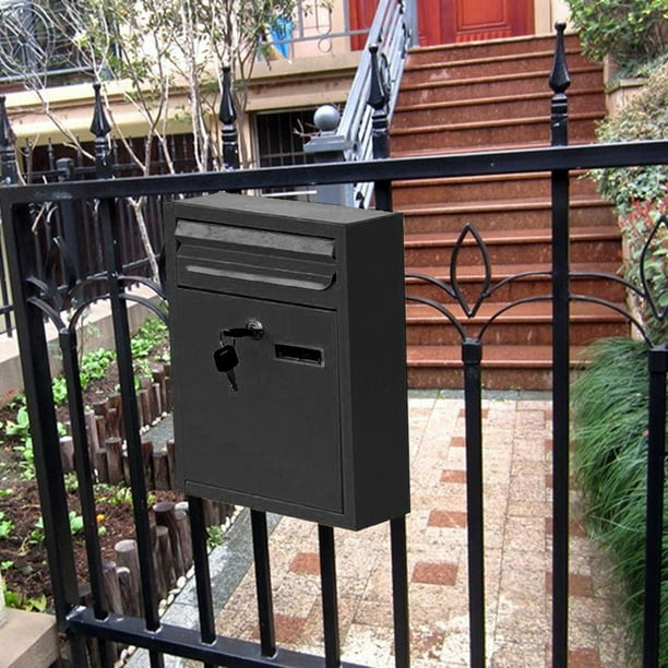 Buzon De Metal Estano Buzon De Mensajes Buzon De Sugerencias Buzon En Buzones De Seguridad Con Bloqueo De De Seg Negro Macarena Portatarjetas de madera Walmart en linea