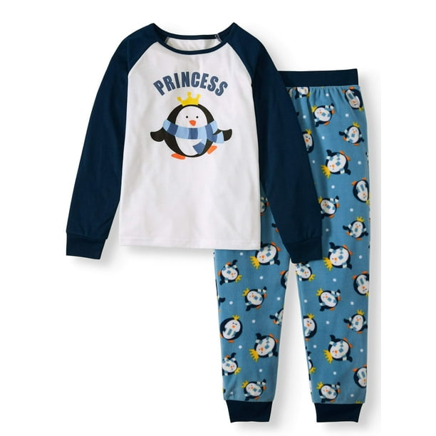 Jolly Jammies Matching Family Pajamas Girls 2Piece Penguin Sleep Set