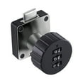 thumbnail image 4 of Abbracc 3 Digital Code Combination Cam Lock Keyless Digital Lock for Cabinet Drawer Safe Black Round 39x39mm, 4 of 9