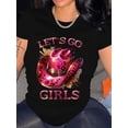 thumbnail image 1 of Camiseta vaquera con sombrero de leopardo para mujer, informal, de cuello redondo y manga corta, de punto, de largo regular, ideal para cualquier temporada. Para adultos, hombres, mujeres, adolescent, 1 of 5